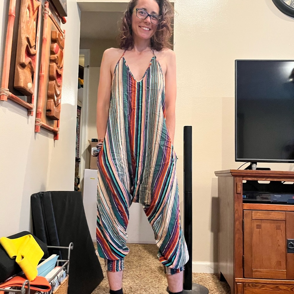 Striped Multicolor Jumpsuit